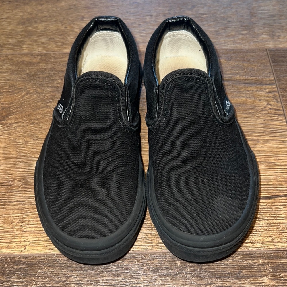 Black Slip-on toddler vans